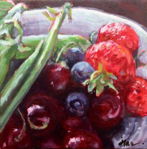 Berries and cherries and peas... oh boy