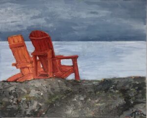 Grey days, bright chairs